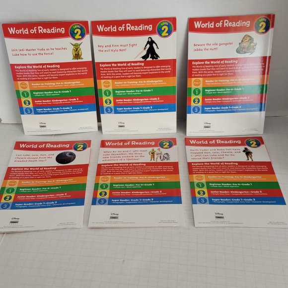 6 Disney Star Wars Learn to Read Books World of Reading Level 2 - Picture 4 of 10